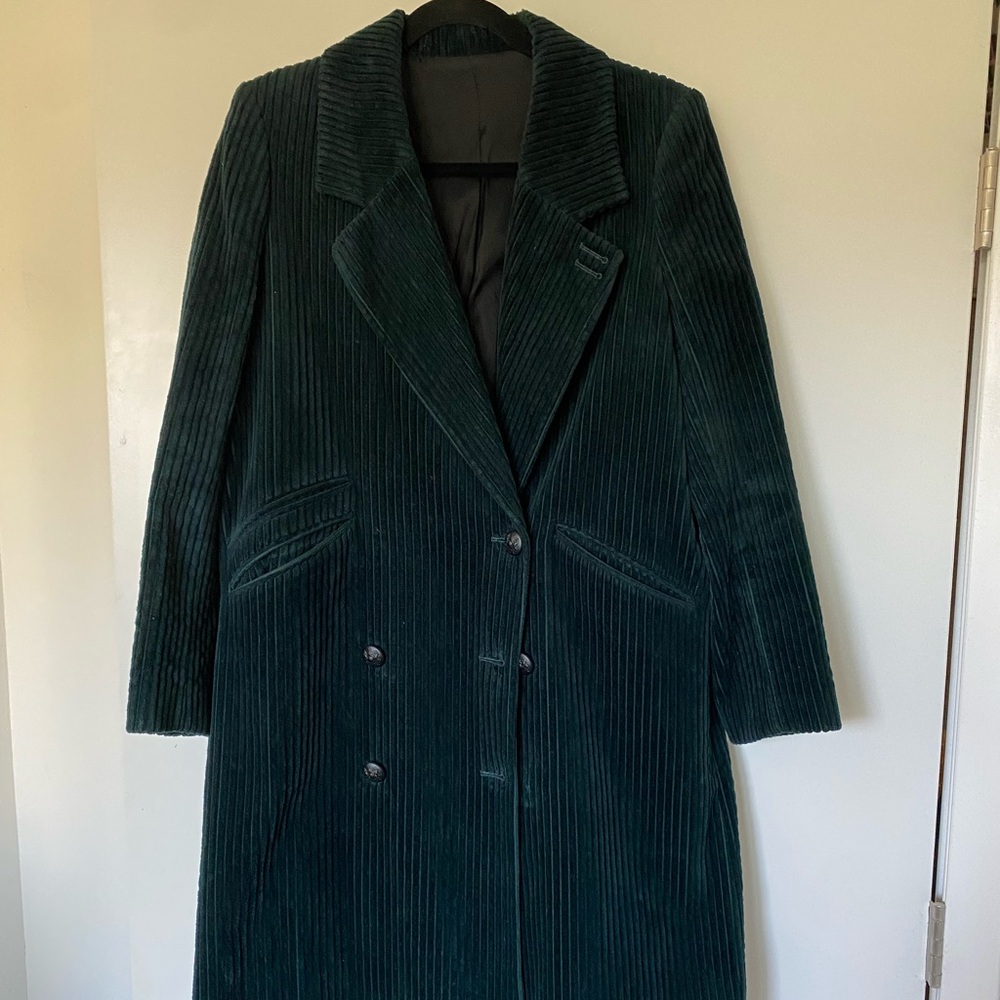 Kooples Green Corduroy Coat